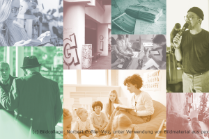 Bildcollage der Arbeitsgruppe Sprachforschung und Citizen Science